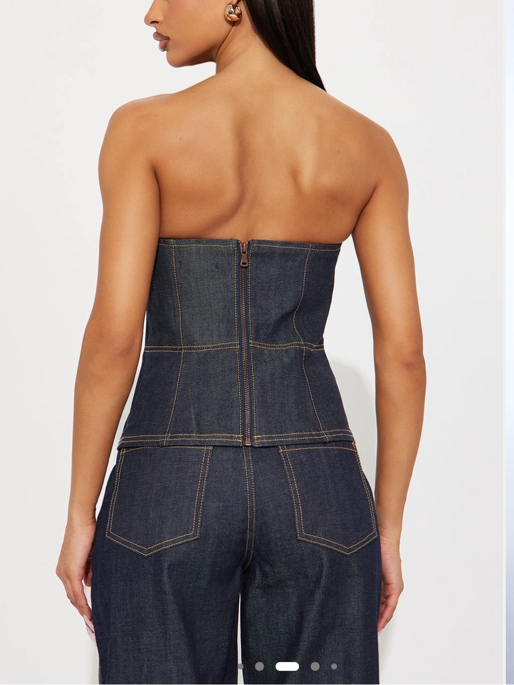 Premium Selvedge Denim Bustier
Top - Picture 3 of 5